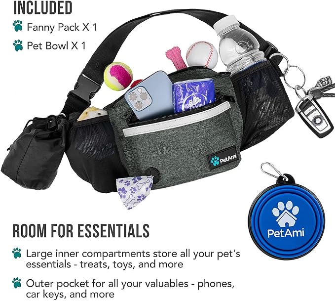 PetAmi Dog Fanny Pack, Treat Pouch - Image 2