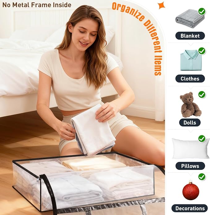 Clear Under Bed Storage Containers - Image 5