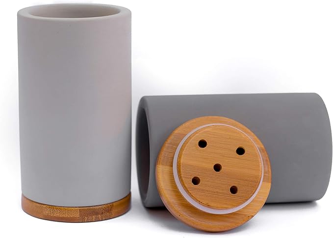 Matani Bamboo Toothbrush Holder Diatomite Tooth Brush Organizer - Image 7
