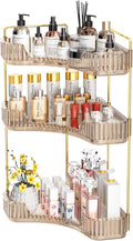 GTI 3-Tier Corner Bathroom Counter Organizer, Large Capacity Makeup Organizer by GTI