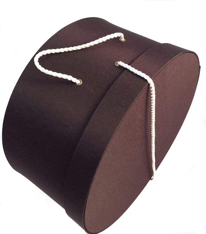 Sarah's Hat Boxes Classic Brown Hat Box – 8.75" x 4.5" Handmade in USA – - Image 2