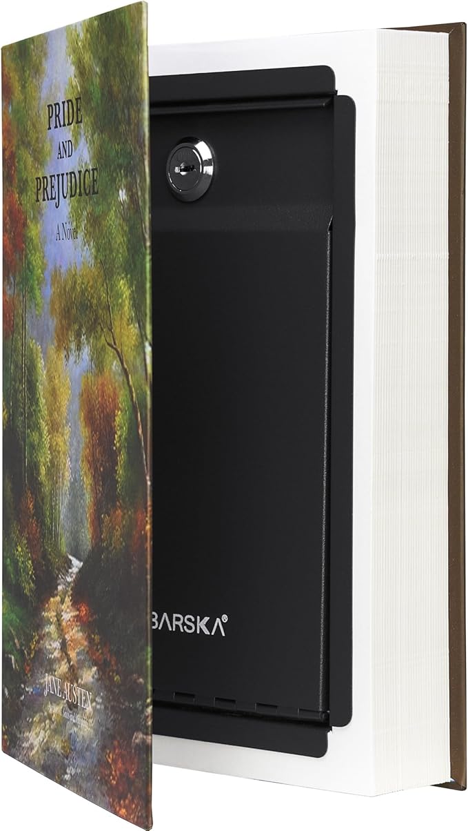 Barska Hidden Book Safe – Real-Look Pride and Prejudice Diversion Lock Box - Image 5