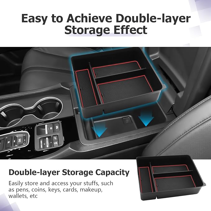 LUWU 2026 Passport Center Console Organizer Compatible - Image 4