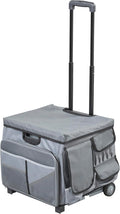 Mobile Utility Cart with Storage Organizer Bag, Rolling Cart, Dark Grey/Grey by Unknown