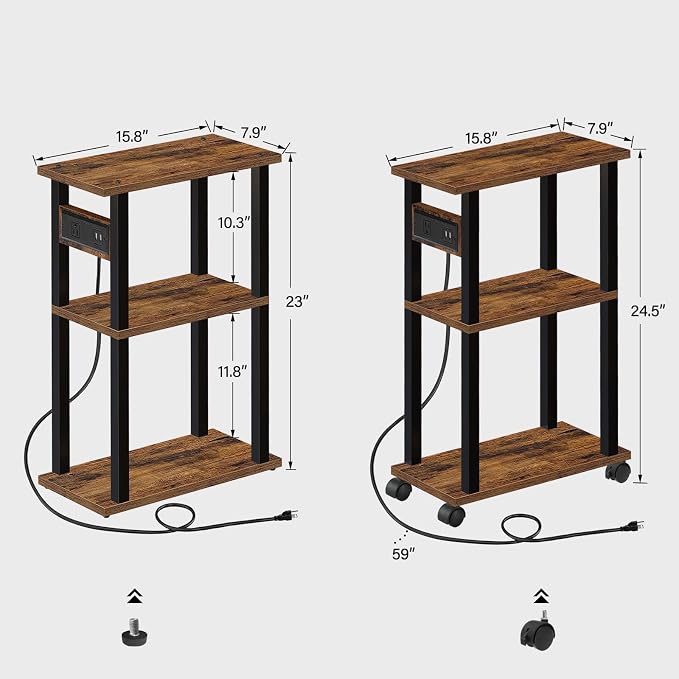 TUTOTAK Small Narrow Side Table - Image 3