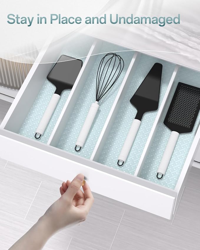 Shelf and Drawer Liner for Kitchen Cabinet, Non-Adhesive 18in x 360in - Image 8