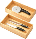 Umilife Bamboo Kitchen Utensils Organizer, Extra High Silverware Drawer Holder by Umilife