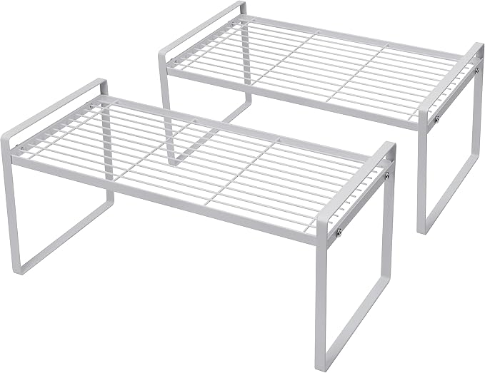 2Pack Cabinet Shelf Organizer Storage Rack Space Saving by Shantton