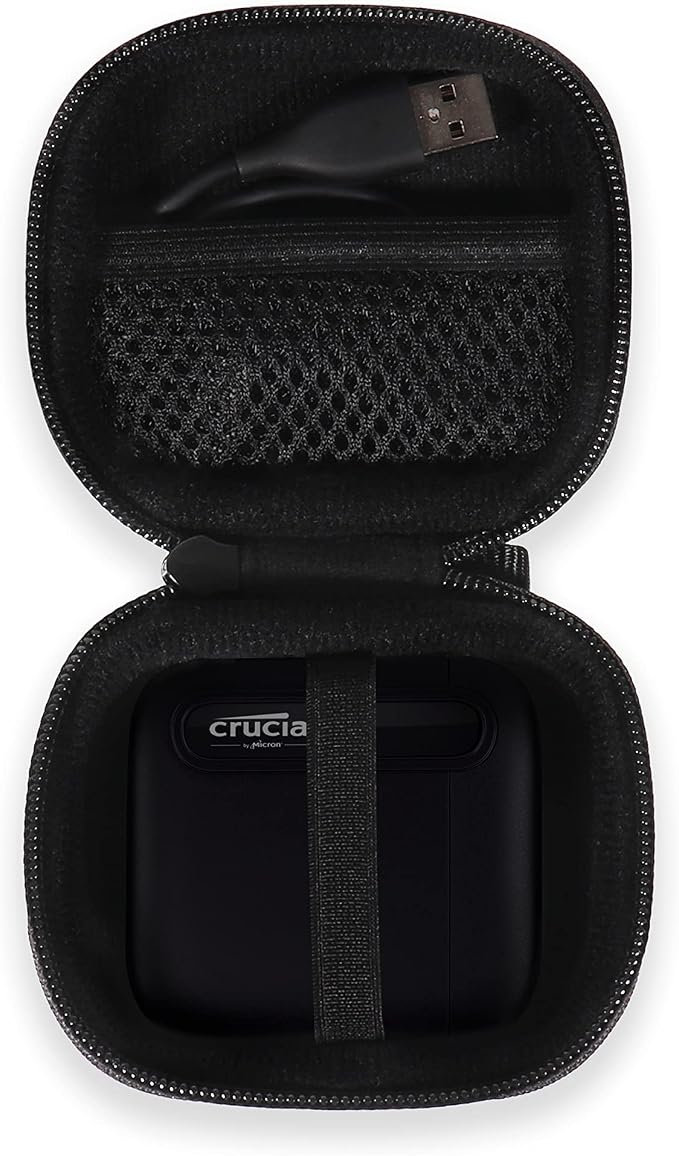 CaseSack Case for Crucial X6 500GB, 4TB Portable SSD, Handy Organizer - Image 3