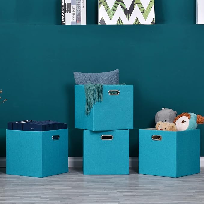 Cube Storage Bins 13×13 Linen Foldable Box - Image 5
