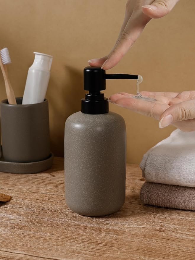 INGOFIN 3 Pcs Ceramic Bathroom Accessory Set - Image 7