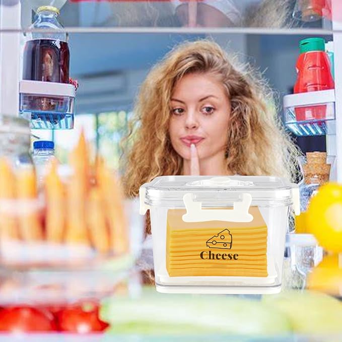 Cheese Container for Refrigerator, Cheese Keeper - Image 5