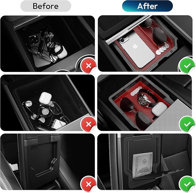 Center Console Organizer Tray for Tesla New Model Y Juniper Accessories 2025 - Image 5