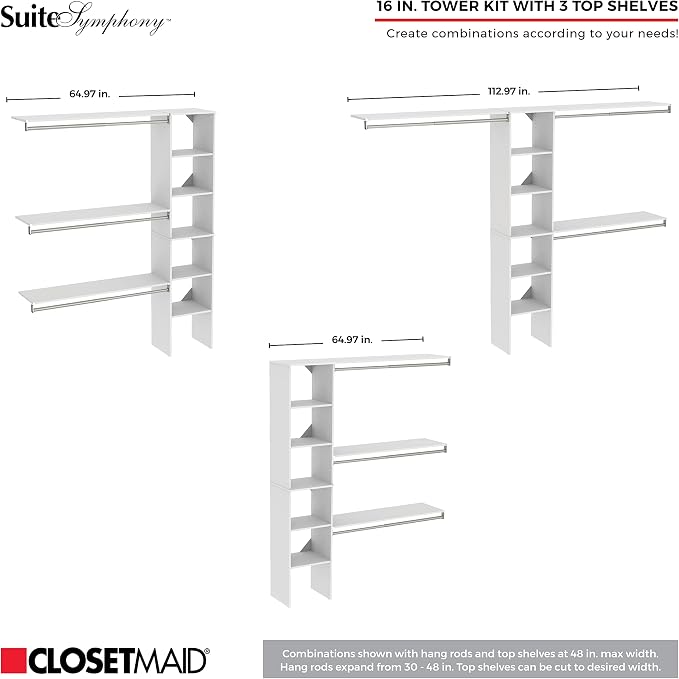 ClosetMaid 1951140 SuiteSymphony 16-Inch Closet Organizer - Image 4
