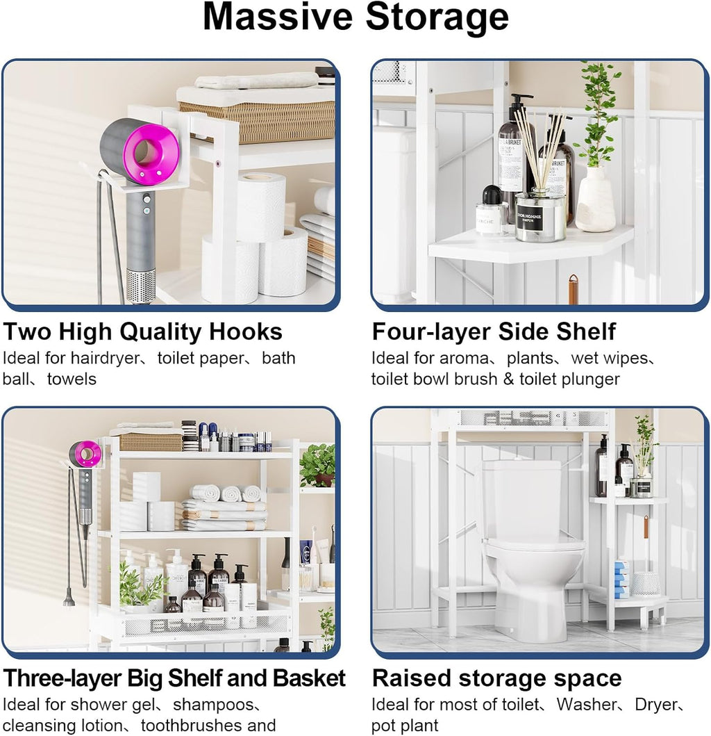 K1 Heavy Duty 7-Tier Over The Toilet Storage