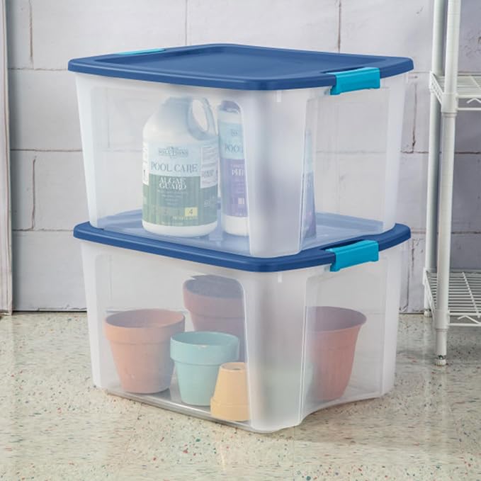 Sterilite 18 Gal Latch and Carry, Stackable Storage Bin - Image 4