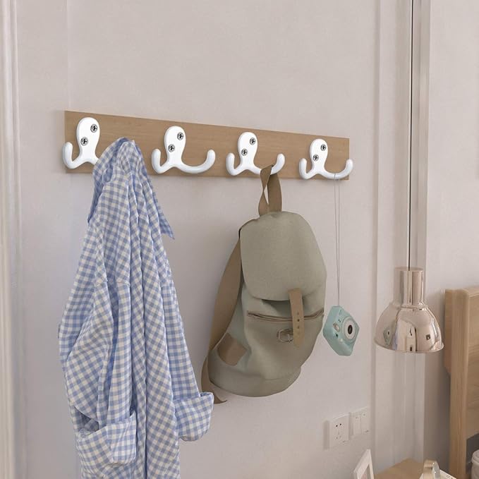 IBosins 20 Pack Heavy Duty Coat Hooks Wall Mounted - Image 5