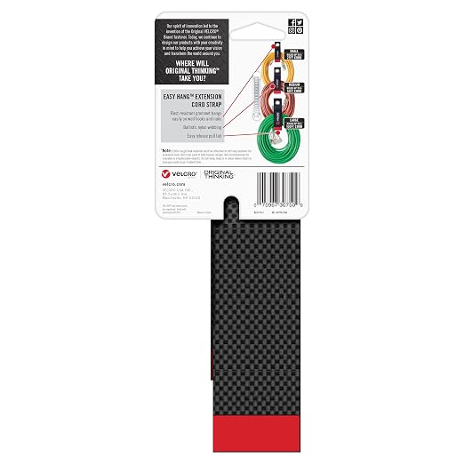 Velcro Brand Easy Hang Extension Cord Holder Organizer Variety Pack | Holds - Image 9