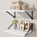 Deep Floating Shelves,16" Wx10 D Floating Shelves for Wall Set of