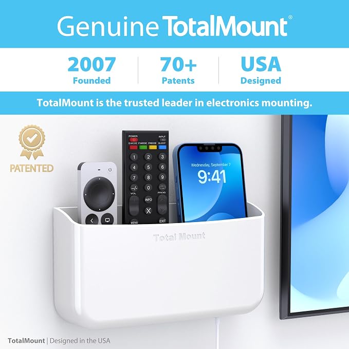 TotalMount Hole-Free Remote Holder – Eliminates Need to Drill Holes in Your Wall - Image 5