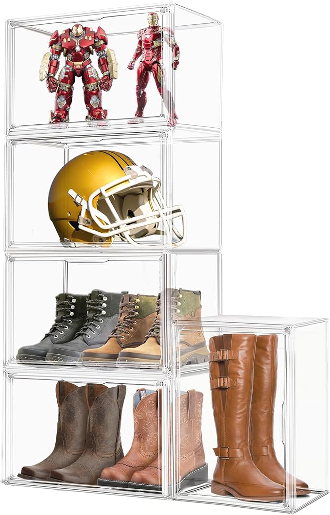 XXX-Large Extra Large Acrylic Display Case 17''x13''x13'' Transparent Shoe - Image 8