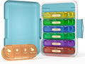 Weekly Pill Organizer 4 Times a Day, 7 Day Pill Box 4X, Portable by Codcaw