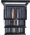wood pen display case 36 slot Fountain pen Box storage Organizer by Besforu