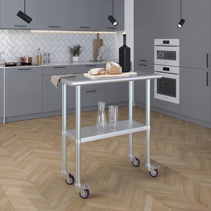 AmGood 18" x 36" Stainless Steel Work Table - Image 7