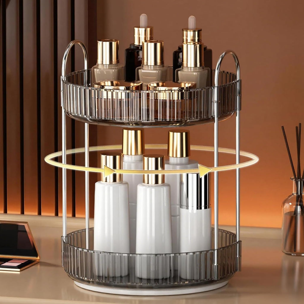 YCIA&DONE 360 Rotating Makeup Organizer and Storage for Vanity