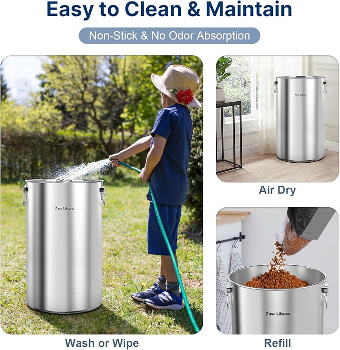 35 Lbs Stainless Steel Dog Food Storage Container - Image 6