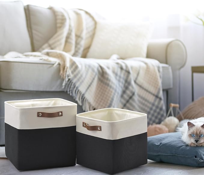 Foldable Storage Cubes 11x11 Inch, Collapsible Storage Basket - Image 7