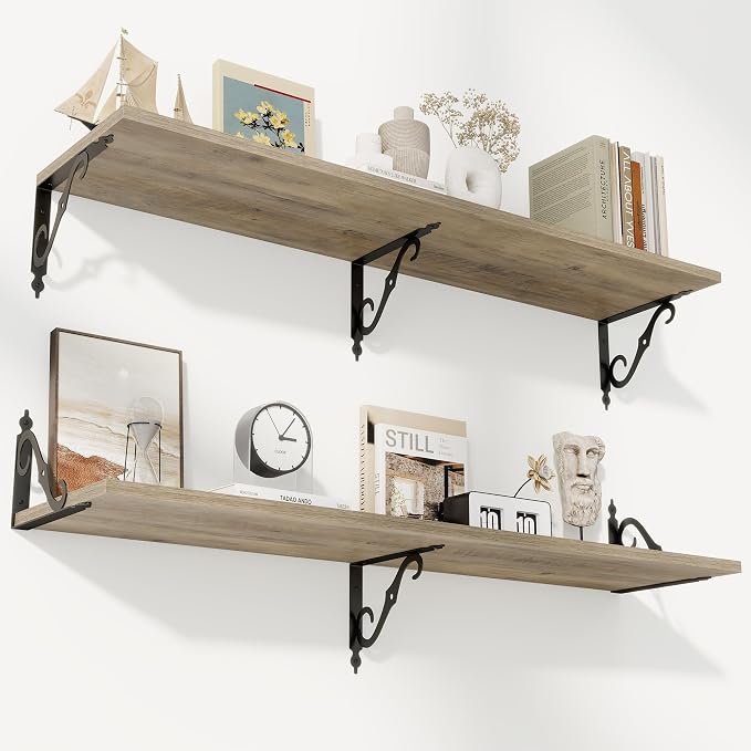 RICHFOCUS 12 Inch Deep Floating Shelves by Unknown