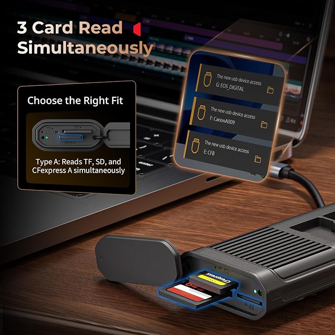 SmallRig Multifunctional Card Reader & Card Holder, - Image 4