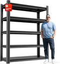 5-Tier Heavy Duty Steel Garage Shelving Unit, Adjustable Metal Utility Shelves by OLLRRACT