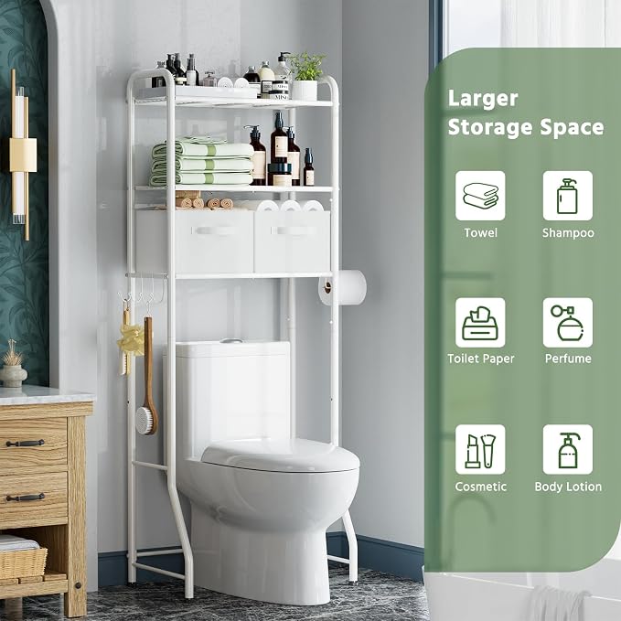 Simple Trending Over The Toilet Storage Rack - Image 6