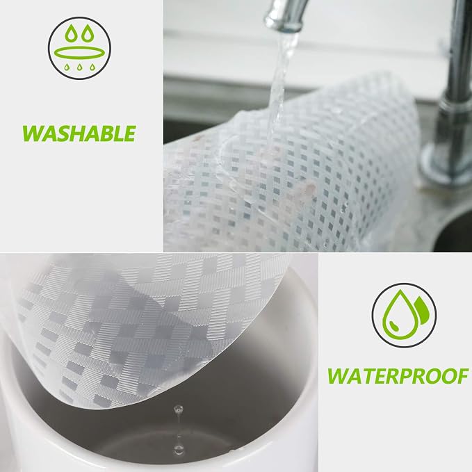 Refrigerator, Fridge Shelf Liners and Drawer Mats 11.8 Inch Wide x 157.5 Inch - Image 3