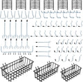 1/4 inch Extra Thick Pegboard Accessories Kit, Only Suitable by Daanxw