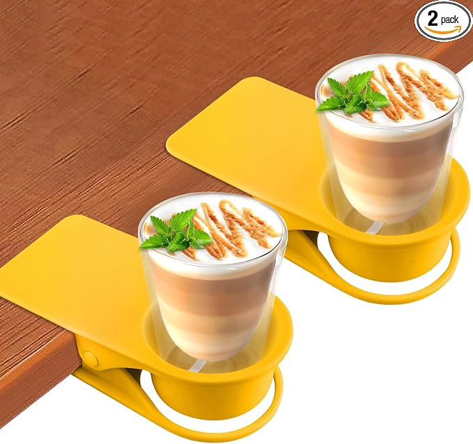 Kalolary 2-Pack Table Edge Cup Holder by Kalolary