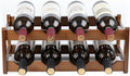 Wine Rack Storage, Bamboo Wine Racks Cabinet Shelf, 2-Tier 8 Bottles by Unknown