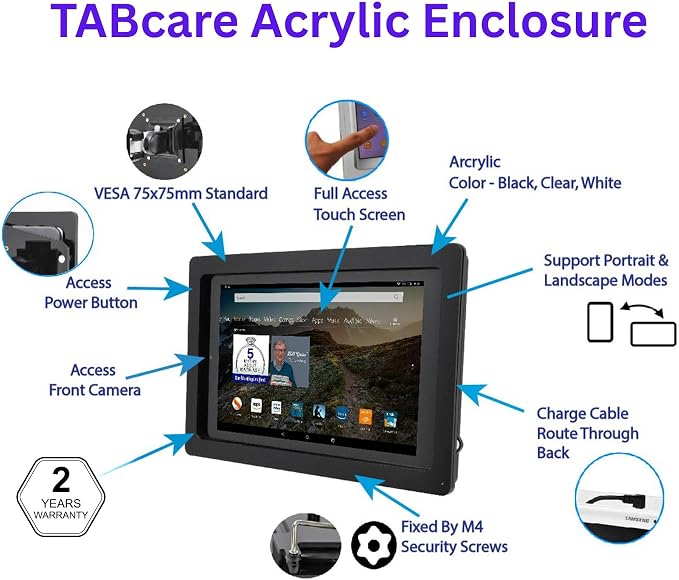 TABcare Anti-Theft Acrylic VESA Enclosure - Image 4