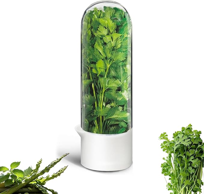 Herb Saver for Refrigerator, Herb Saver Pod Cilantro Containers for Refrigerator by HVECT