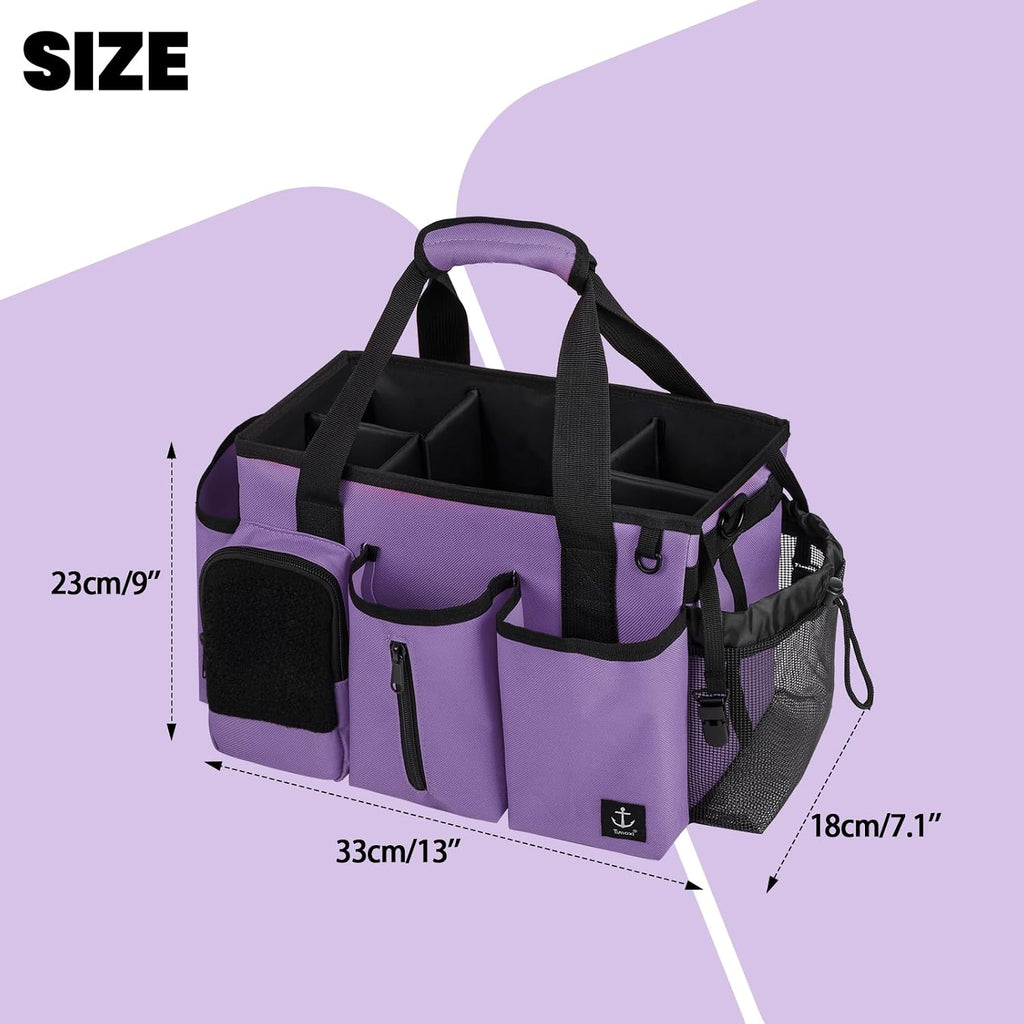 Cleaning Caddy Bag Built-in hard plastic sheet Adjustable Shoulder