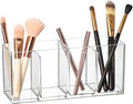 Amazing Abby - Glamour - Acrylic 4-Compartment Makeup Organizer, Transparent by AmazingAbby