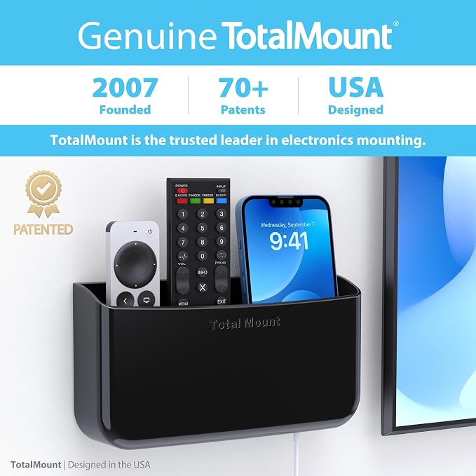 TotalMount Hole-Free Remote Holder – Eliminates Need to Drill Holes in Your Wall - Image 5