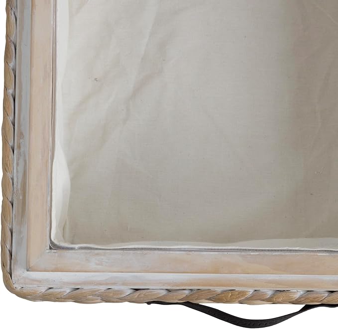 happimess BSK1006D Chett 26.38" Minimalist Hand-Woven Hyacinth/Wood Underbed - Image 5