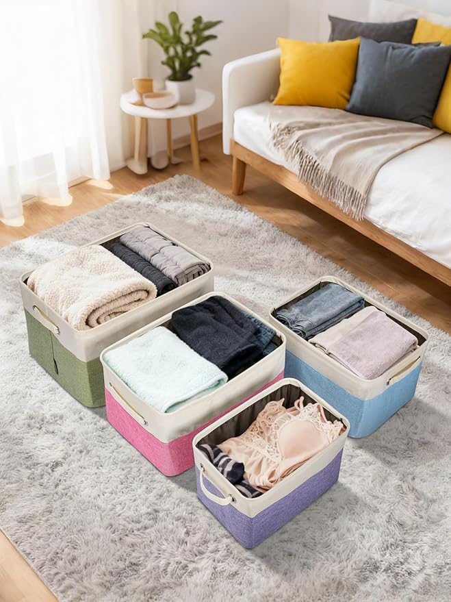 BALEINE 2 Pack Fabric Storage Bins - Image 7