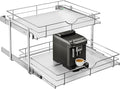 WelFurGeer 2-Tier Kitchen Cabinet Pullout Shelf and Drawer Organizer, Soft by WelFurGeer