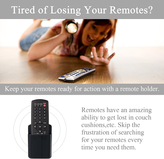 3 Pcs Remote Control Holder Wall TV Remote Holder Self Adhesive Marker Holder - Image 3
