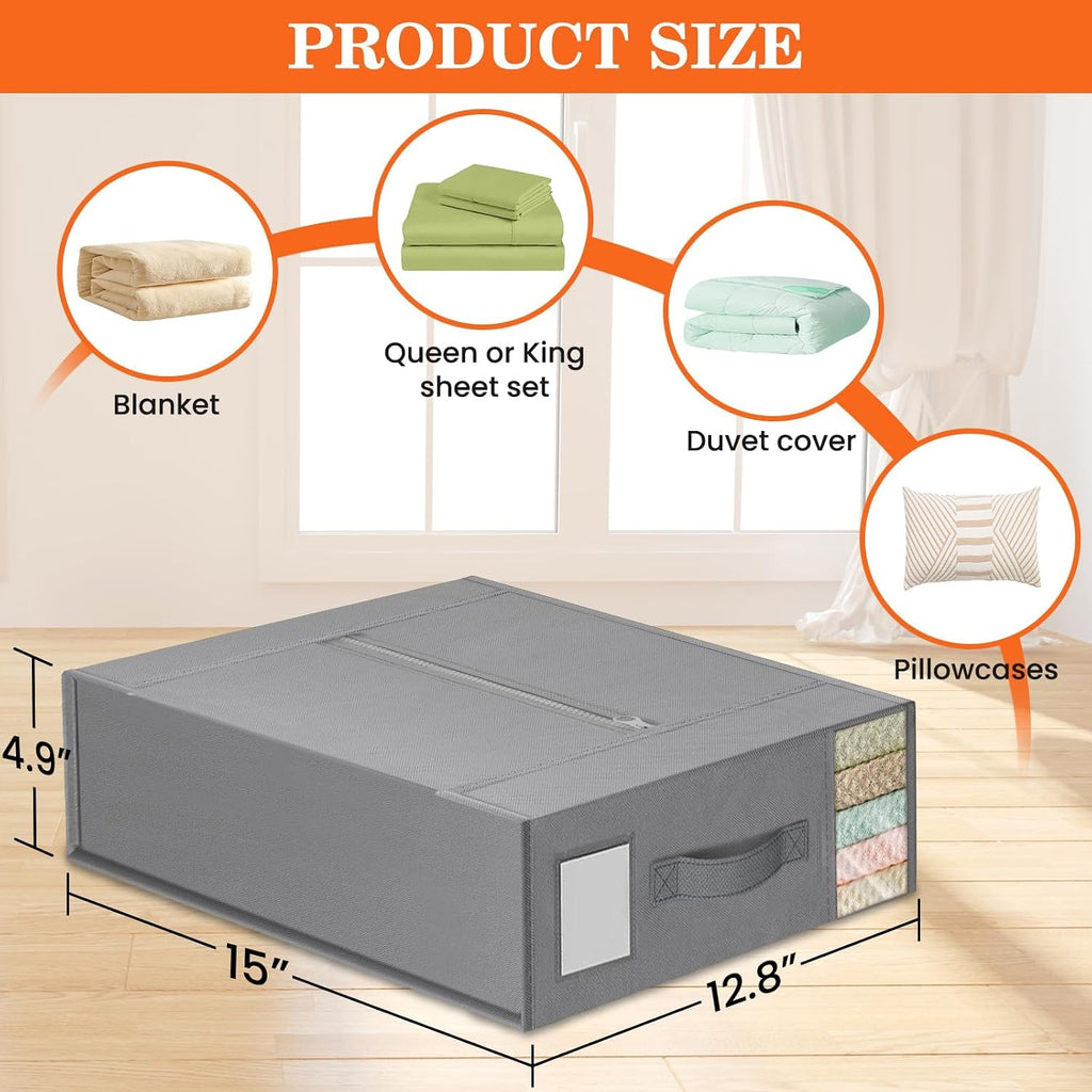 Bed Sheet Organizers and Storage,Closet Organizer Under Bed Storage