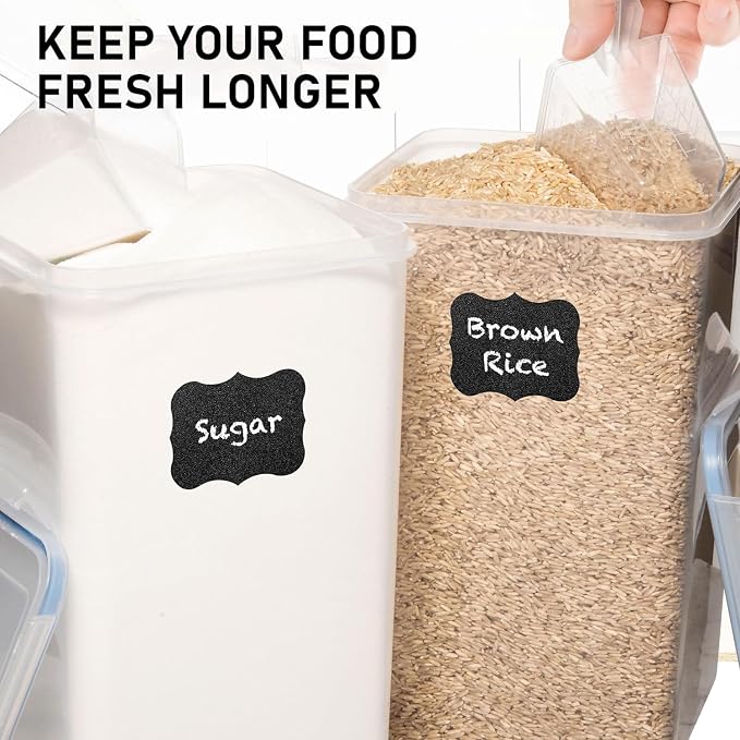 Flour Storage Container 2 PC Extra Large Food Storage Containers - Image 9